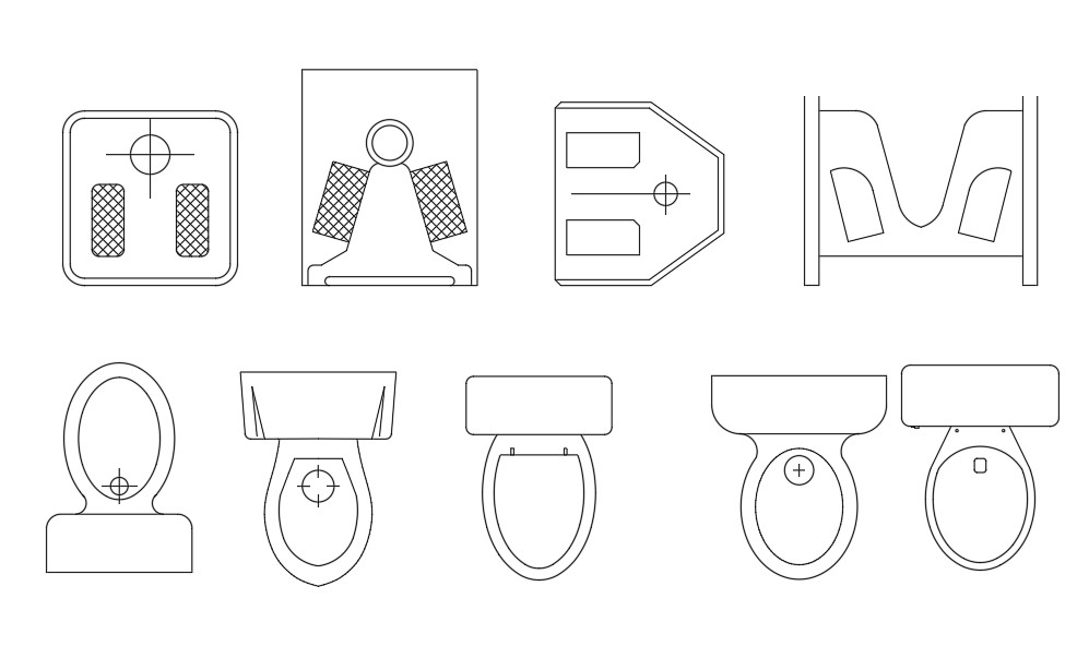 Autocad Sanitary Ware Toilet Cad Blocks Drawing Dwg File Cadbull ...