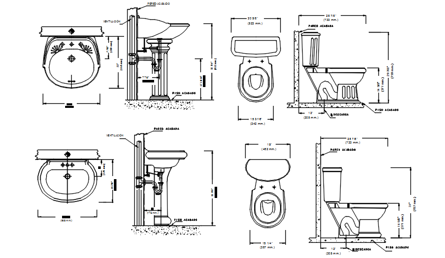 Sanitary Cad AutoCAD Drawings - Cadbull