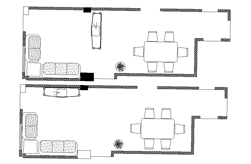  Living  Room  Plan In AutoCAD  File Cadbull