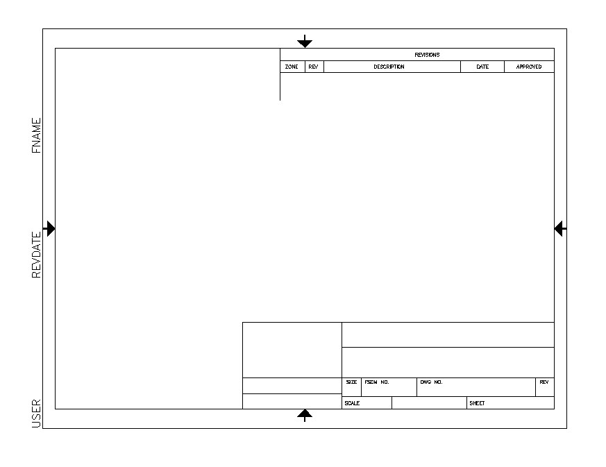 Autocad template title block sheet CAD block layout file in autocad