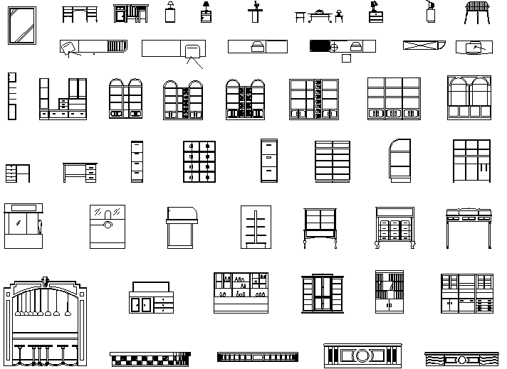 Download Free Furniture Detail In CAD Drawings - Cadbull