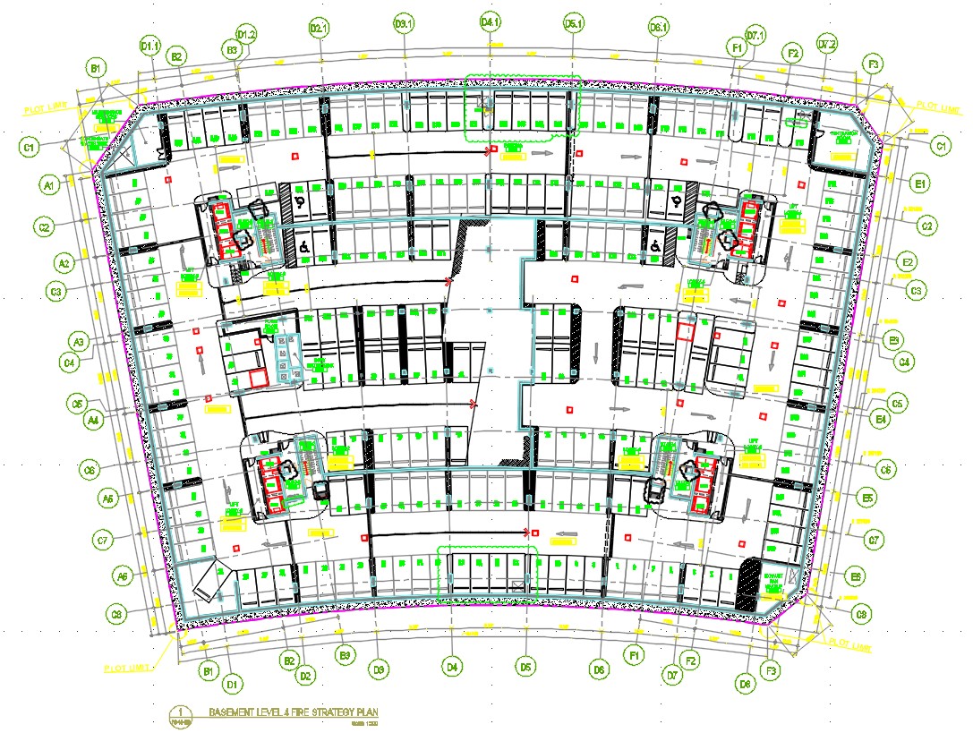 Basement Parking Layout Plan CAD Drawing Download - Cadbull