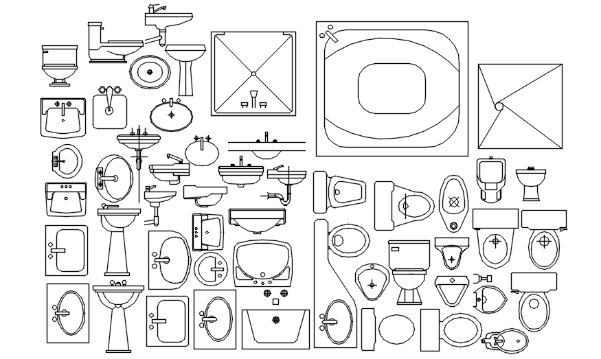 Bathroom Accessories Blocks In Dwg File Cadbull   Bathroom Accessories Blocks In Dwg File Mon Apr 2019 09 05 17 