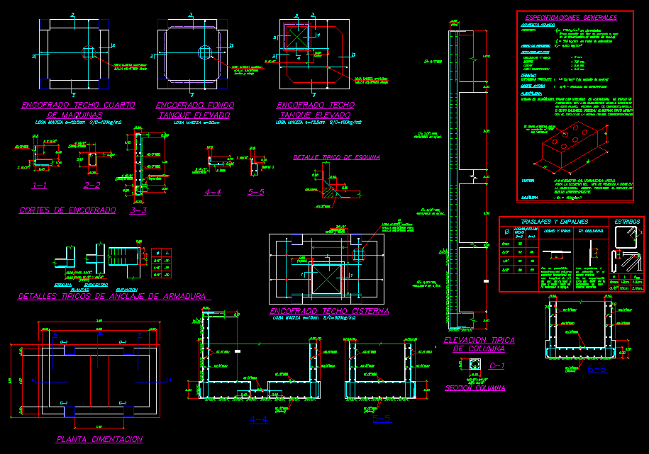 Beam Plan And Section Autocad File - Cadbull