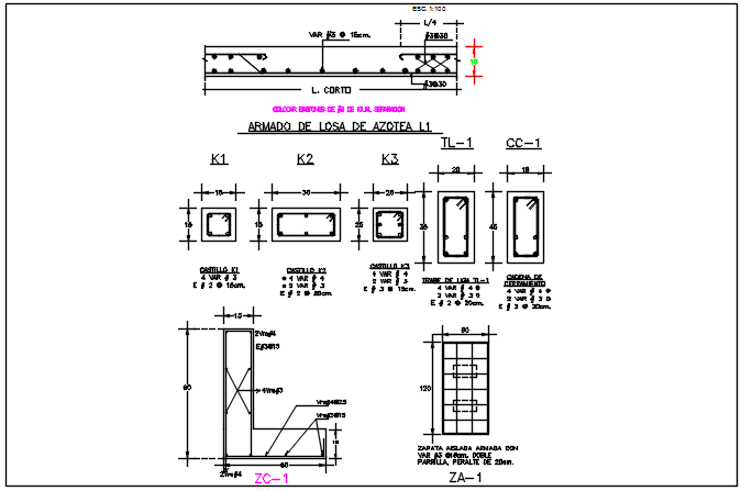 Beam Reinforcement Detail Dwg File - Cadbull