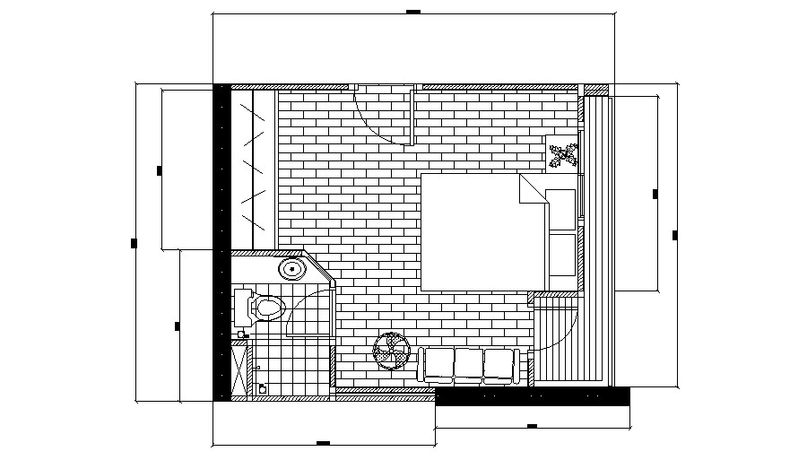 Bedroom Plan AutoCAD File Cadbull   Bedroom Plan AutoCAD File Tue Nov 2019 12 24 25 