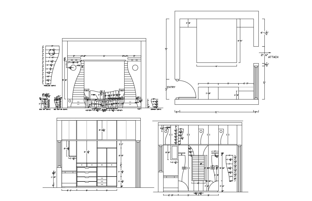 Bedroom Plan DWG File Cadbull   Bedroom Plan DWG File Thu Oct 2019 10 21 58 