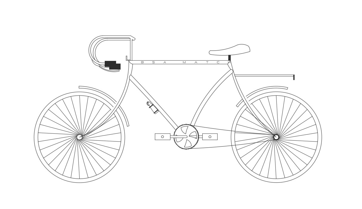 Bicycle CAD Block - Cadbull