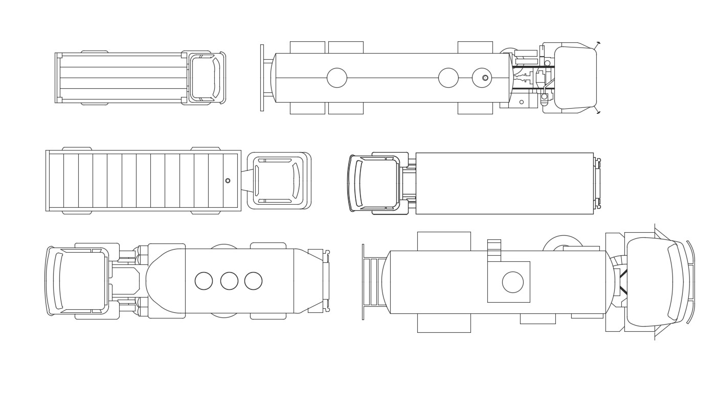 Big Block Truck DWG File Free Download - Cadbull