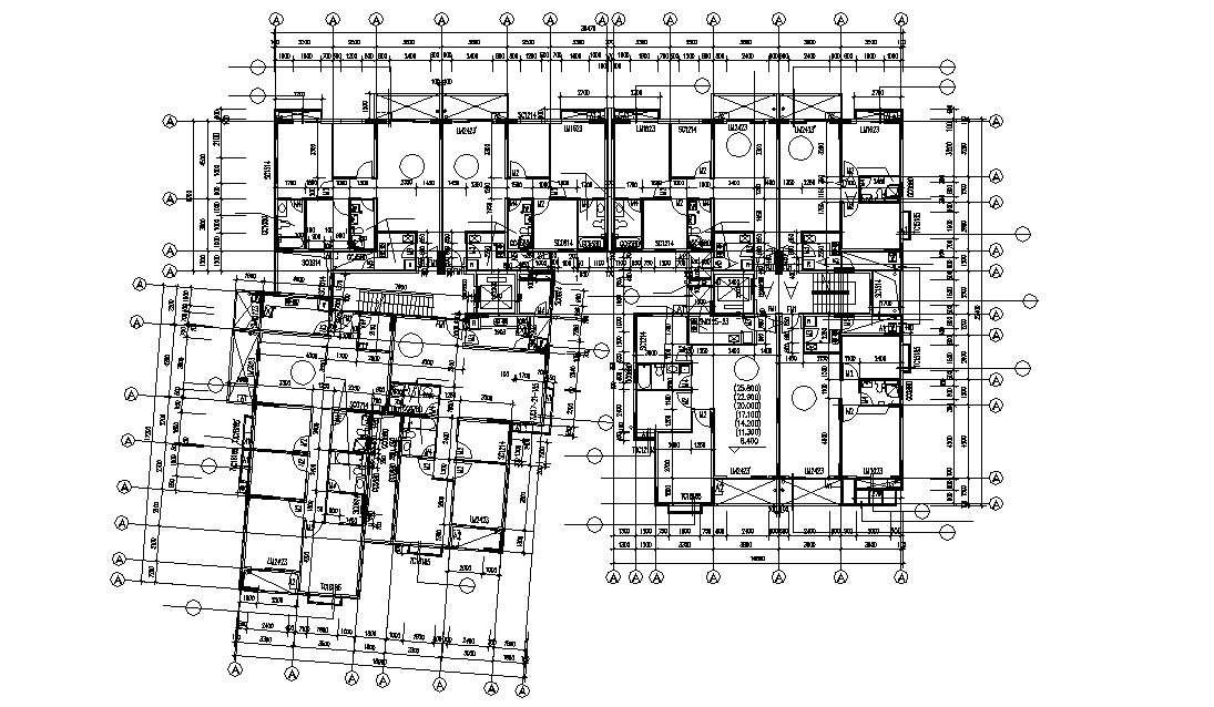 Building Apartment Design Architecture Work Plan - Cadbull