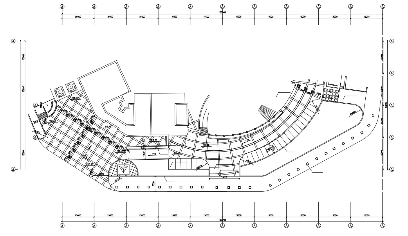 Building Area Design Plan Free Download CAD File