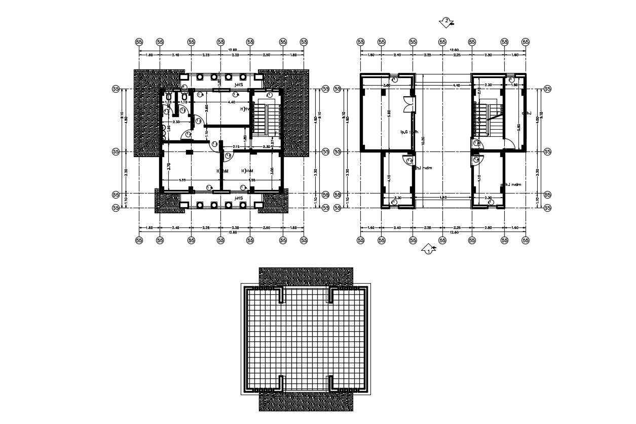  Bungalow  House  Design With Floor Plan  AutoCAD  File  Cadbull