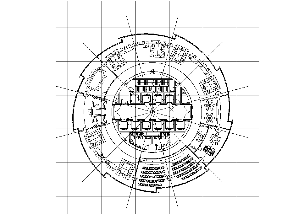 CAD Drawing file Having the details of the enlarged plan of commercial ...