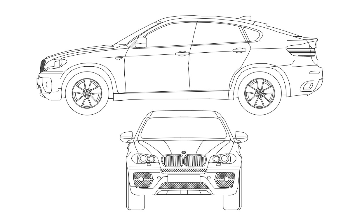 Car Elevation Cad Block Free Download - Cadbull