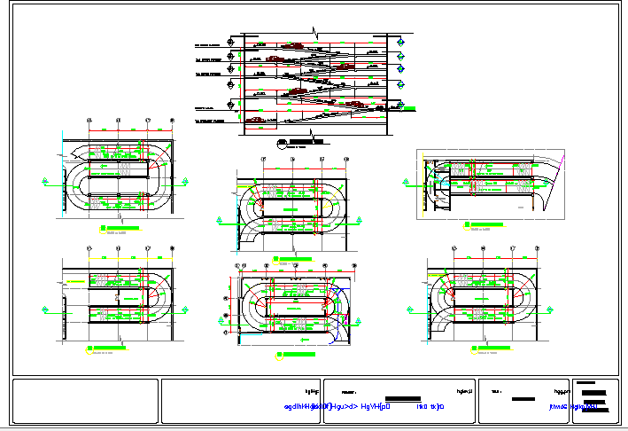 Car Parking Lot And Car Ramp Details Of Five Star Hotel Design Dwg