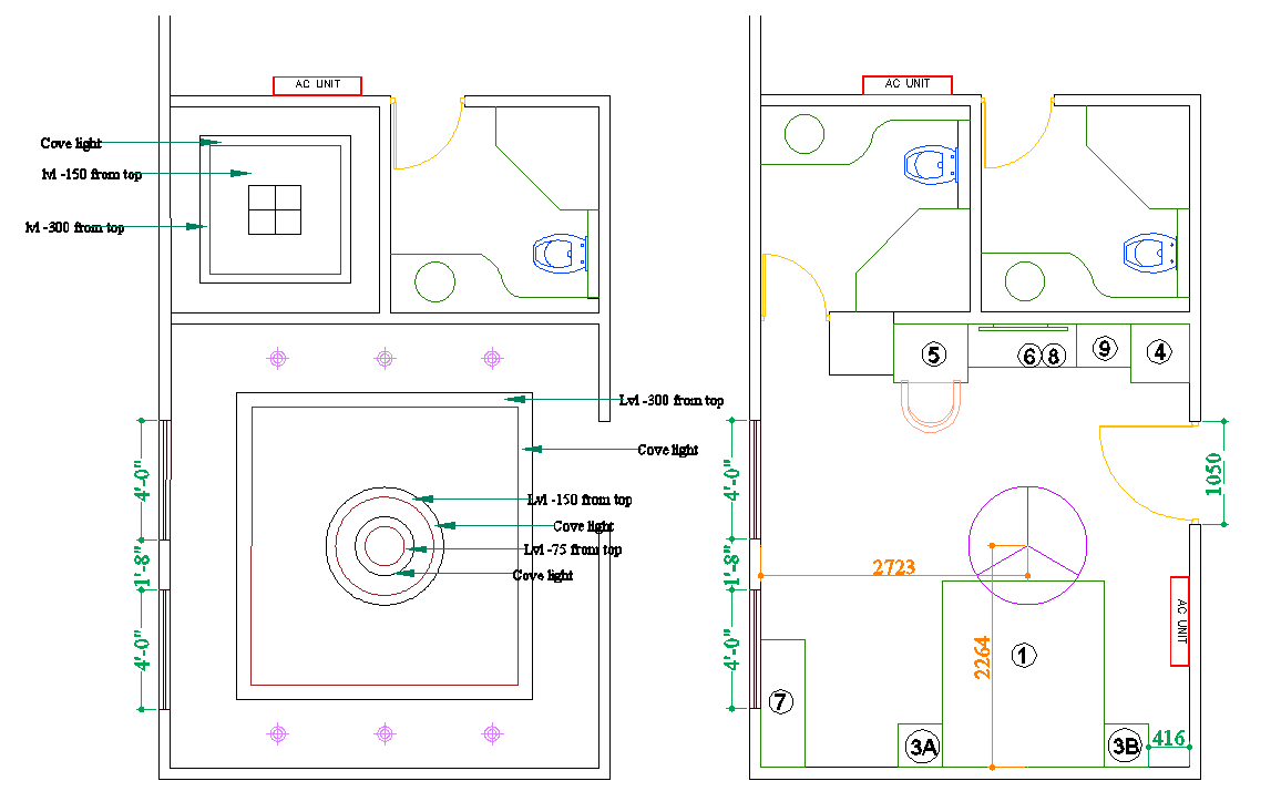 Ceiling Design And Detail Cadbull