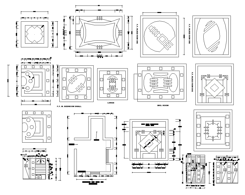 Ceiling Plan Detail D View Layout Dwg File Cadbull