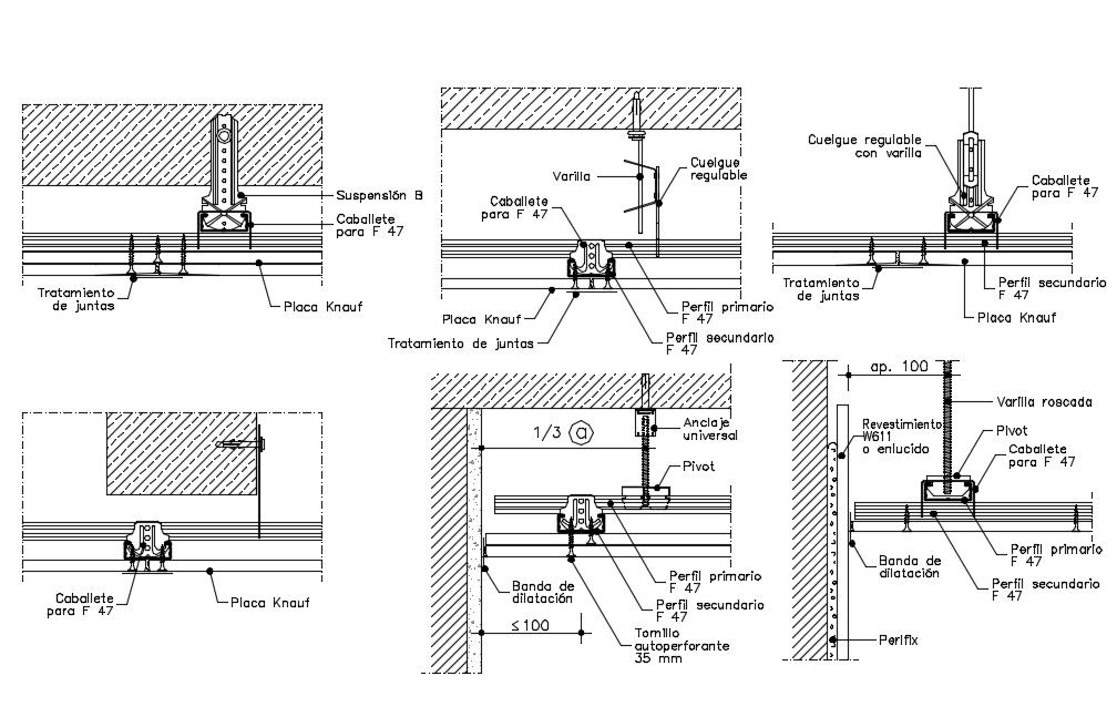 Ceiling View With Structure View With Different Types Of Elevation