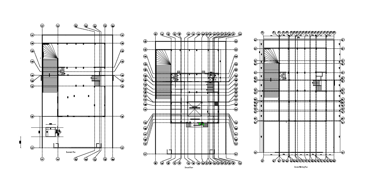 Center Line Plan AutoCAD File Free - Cadbull