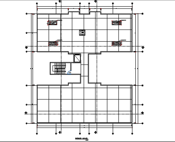 Centre line plan detail dwg file - Cadbull