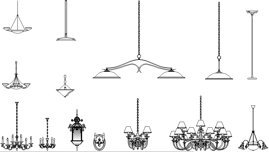 Chandelier Cad Block