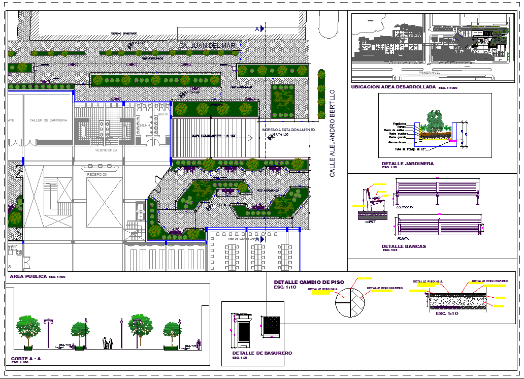 City Arcade Building layout detail Cadbull