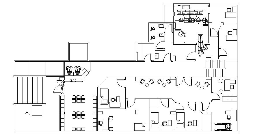 Clinic Floor Plan In AutoCAD File - Cadbull