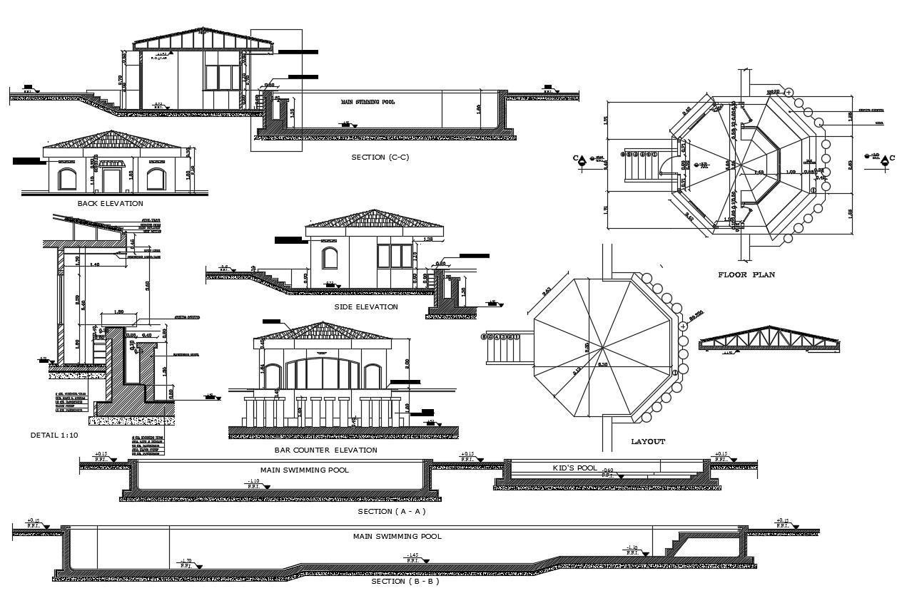 D Club House Plan Design Autocad File Cadbull My Xxx Hot Girl