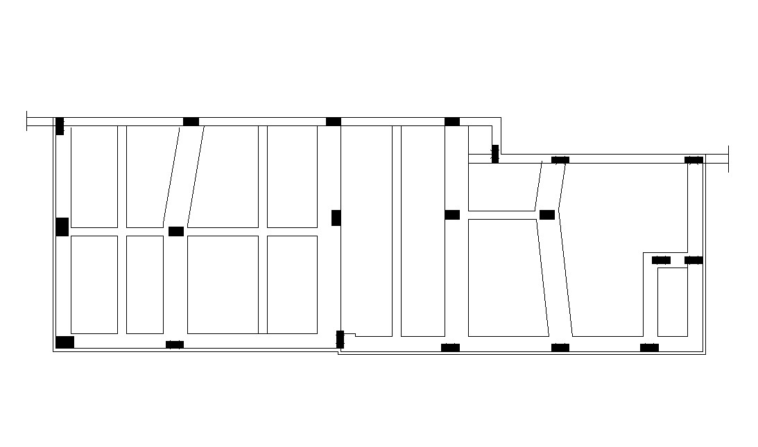 Column Drawing Plan AutoCAD Drawing - Cadbull