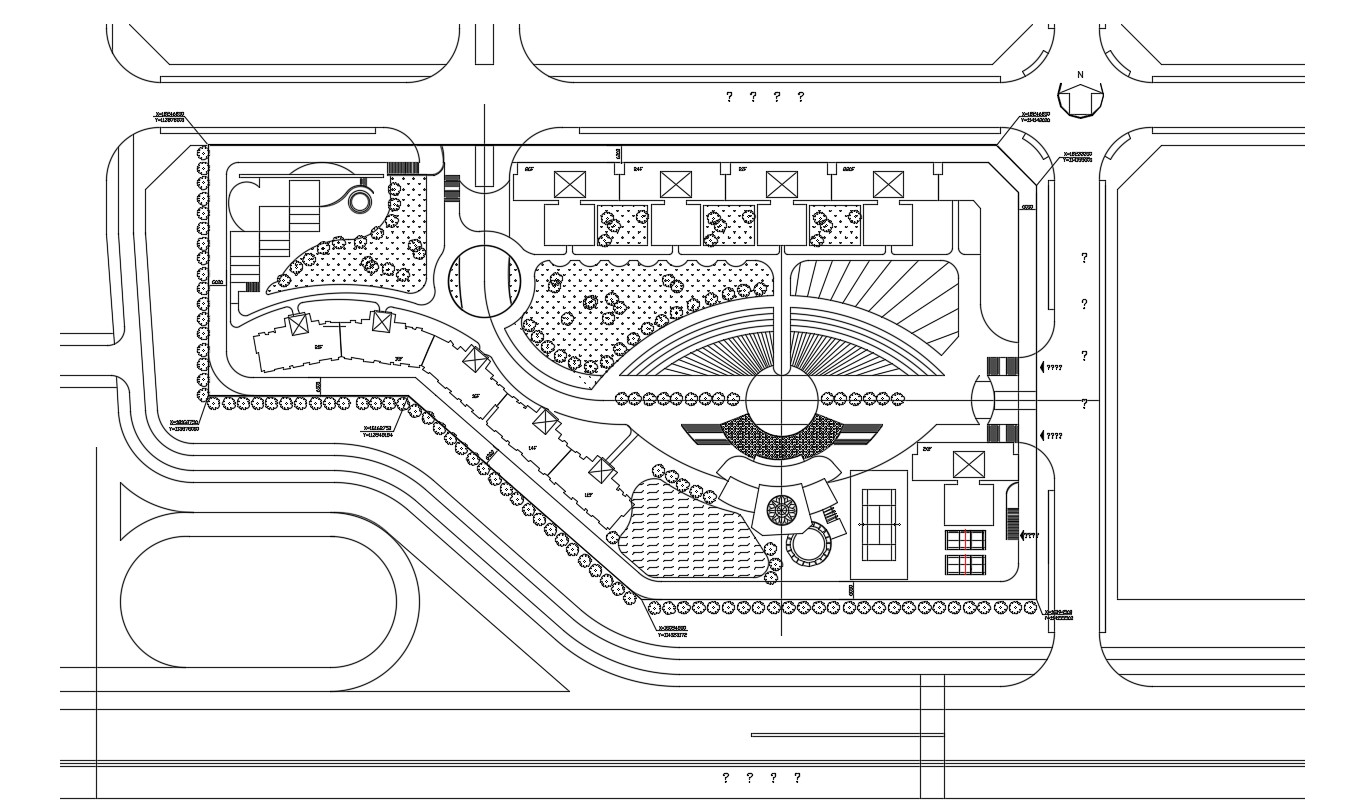 Commercial Area Master Layout Plan - Cadbull