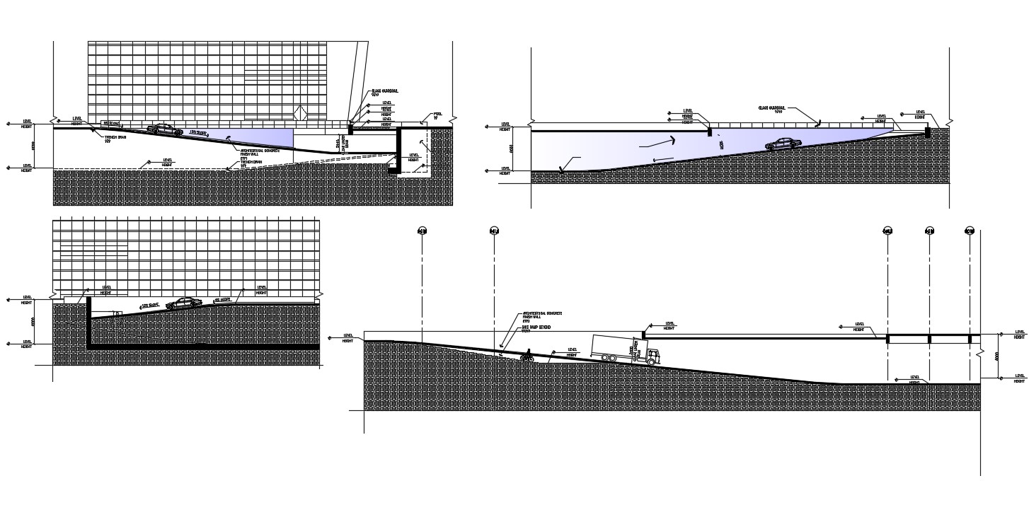 Commercial Building Ramp Section Autocad File Free Cadbull 8672