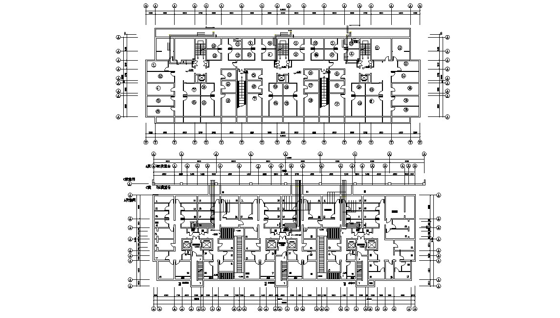 Commercial Floor Plan With Working Drawing 2D CAD File