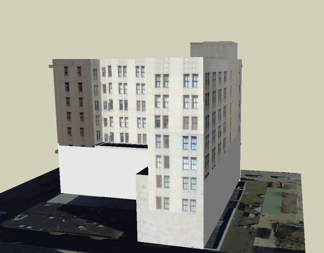 Commercial building in SketchUp file - Cadbull