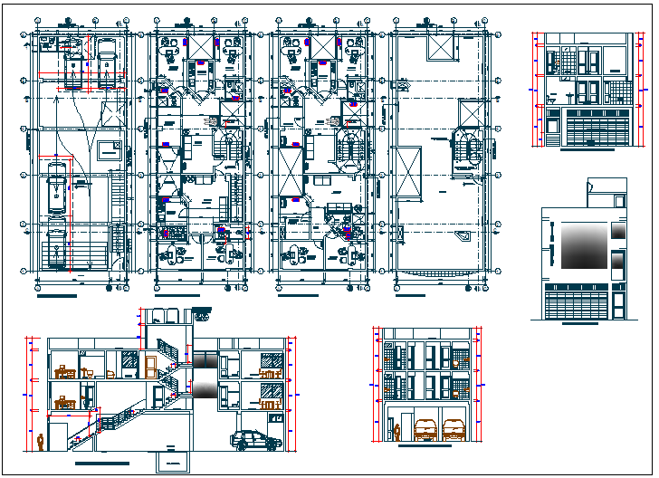 Commercial Building Plan Detail With Electrical Plan Layout View