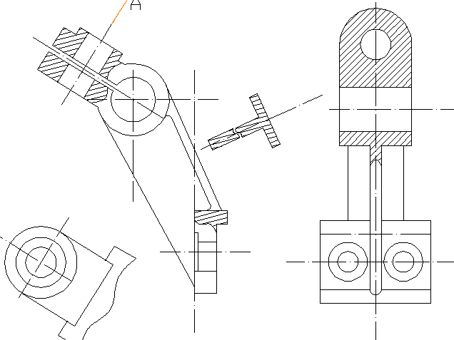 Common bracket cad design block view dwg file - Cadbull