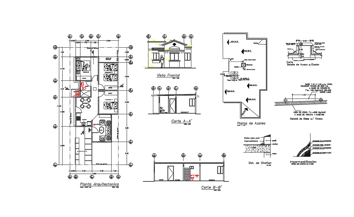 Compound Wall Section In AutoCAD File