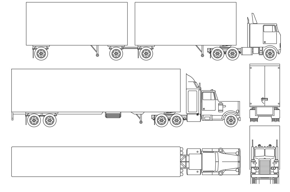 Transportation Truck Autocad Blocks Drawing Free Dwg - vrogue.co