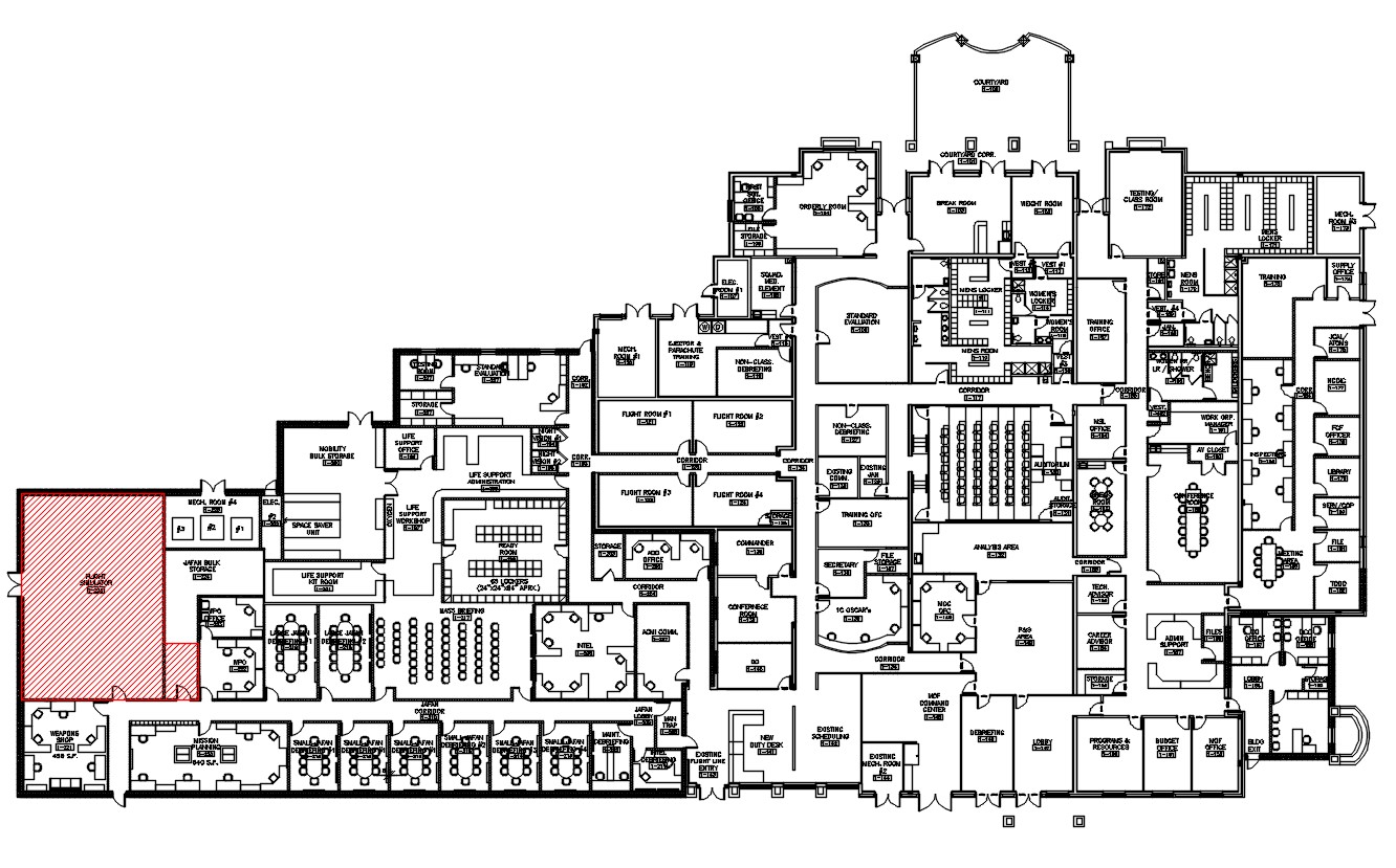 Corporate Office Building Floor Layout Plan DWG File Cadbull