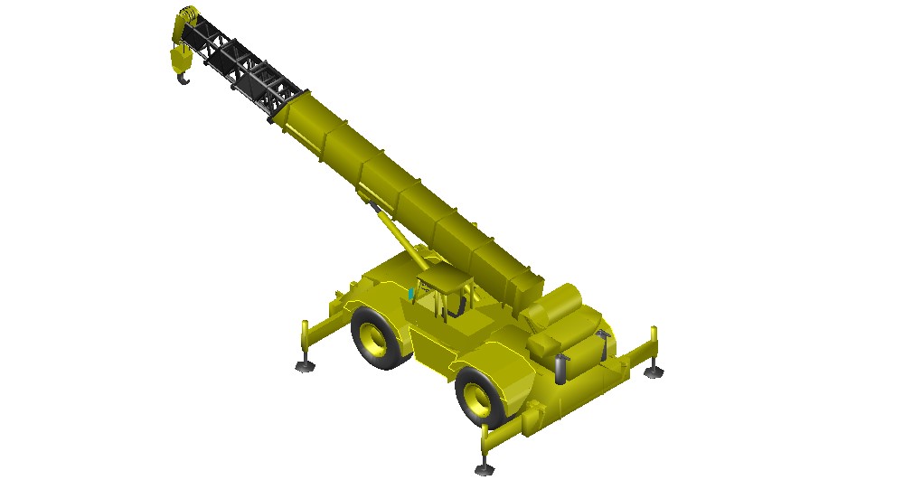 Crane 3d model Design Machinery units CAD file - Cadbull