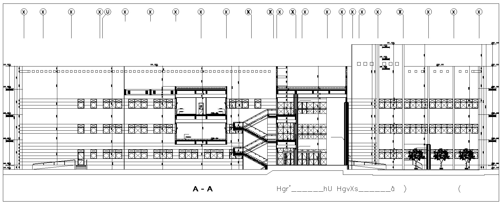 DWG Drawing AutoCAD file of the typical section details of the office ...