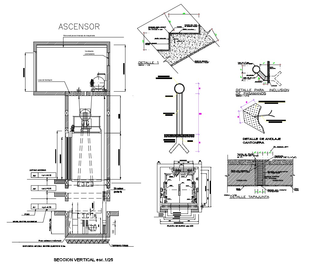 Design of lift - Cadbull