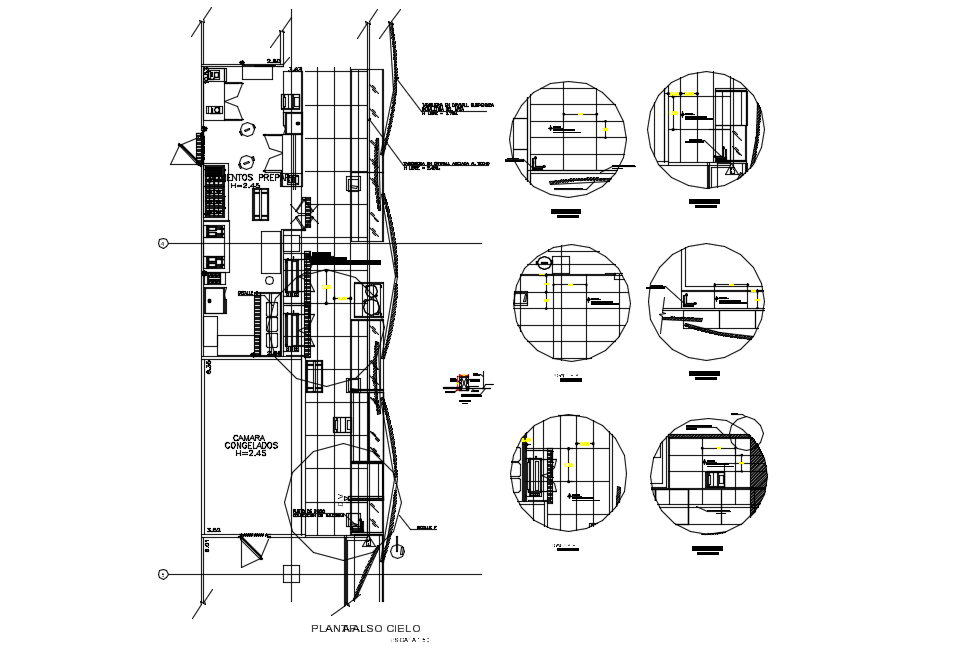 Detail Of False Ceiling Plan Dwg File