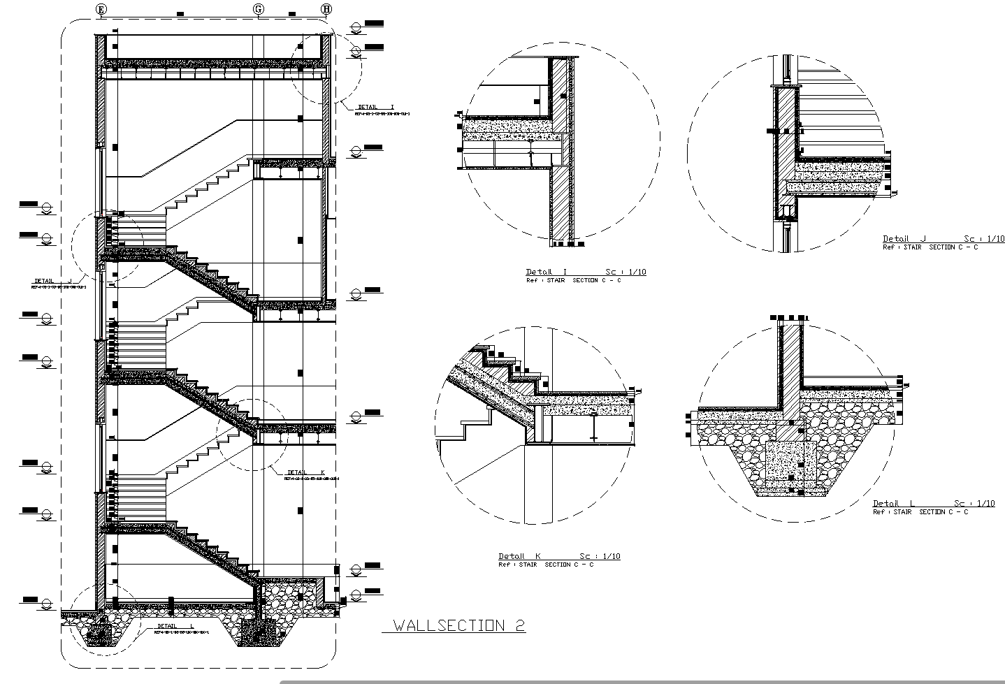 Detail stair plan dwg detail., Cadbull