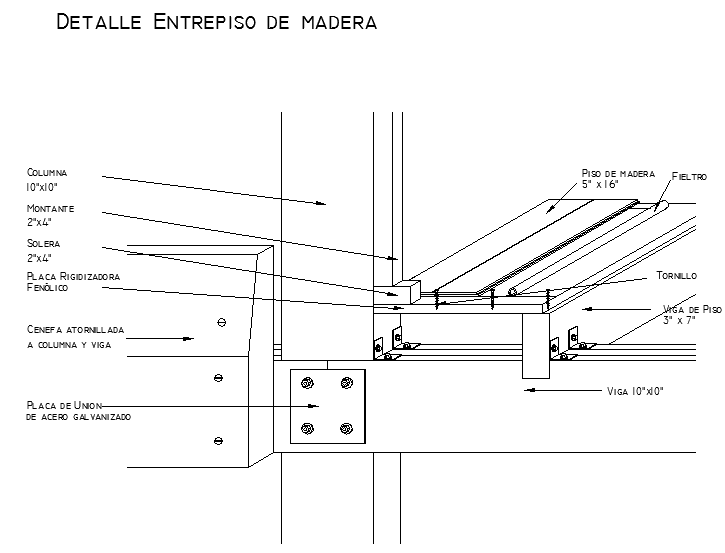 Details Of Wooden Mezzanine Cadbull