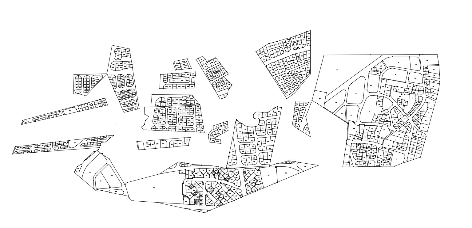 Different Types Of Plotting Layout Plan Architecture Design - Cadbull