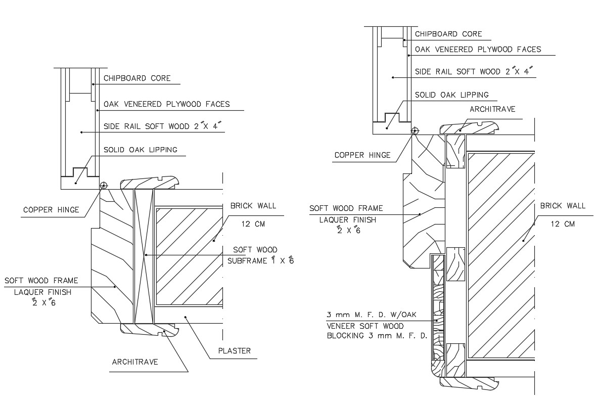 Double Door Detail Dwg - Printable Templates Free