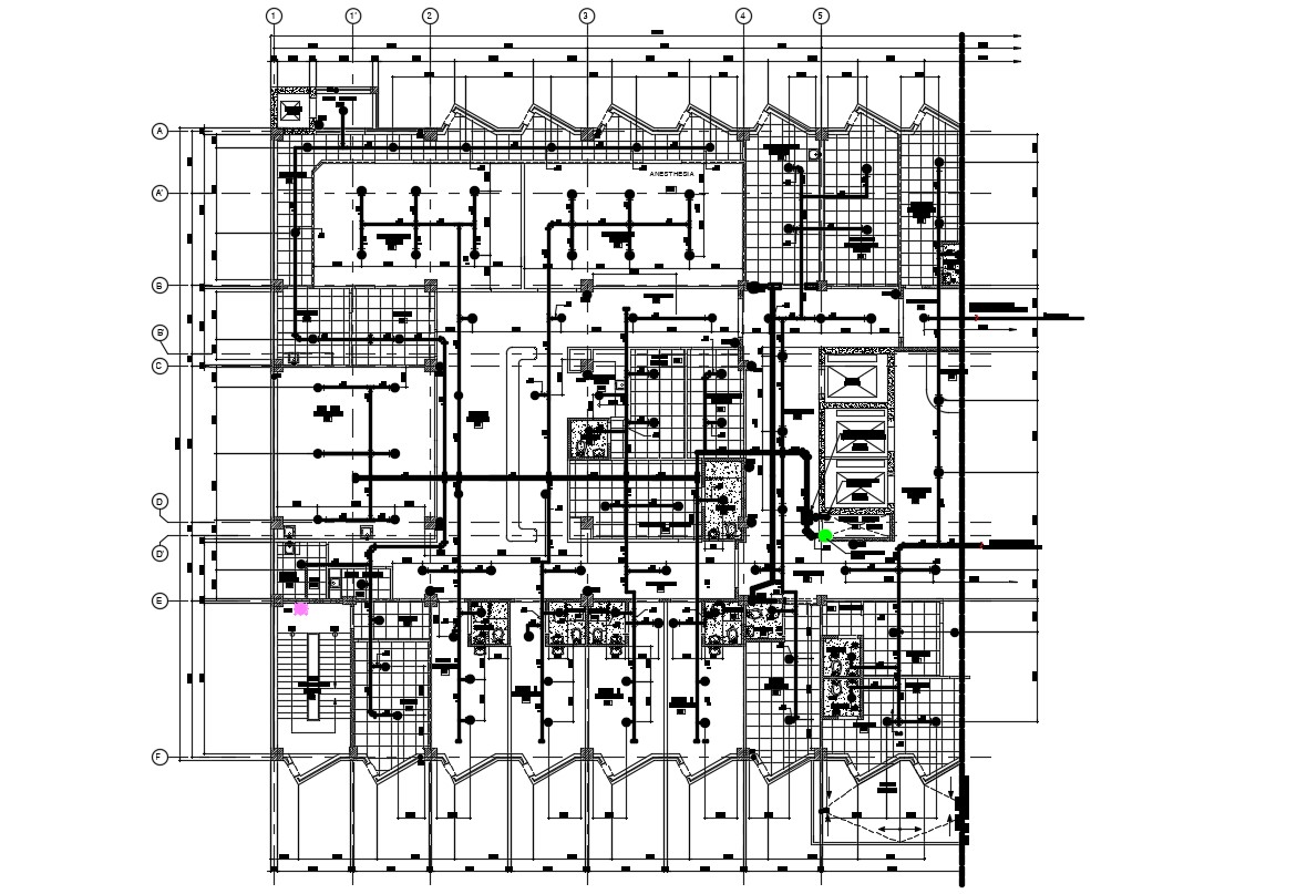 Download Hospital Building Design Layout CAD Plan - Cadbull