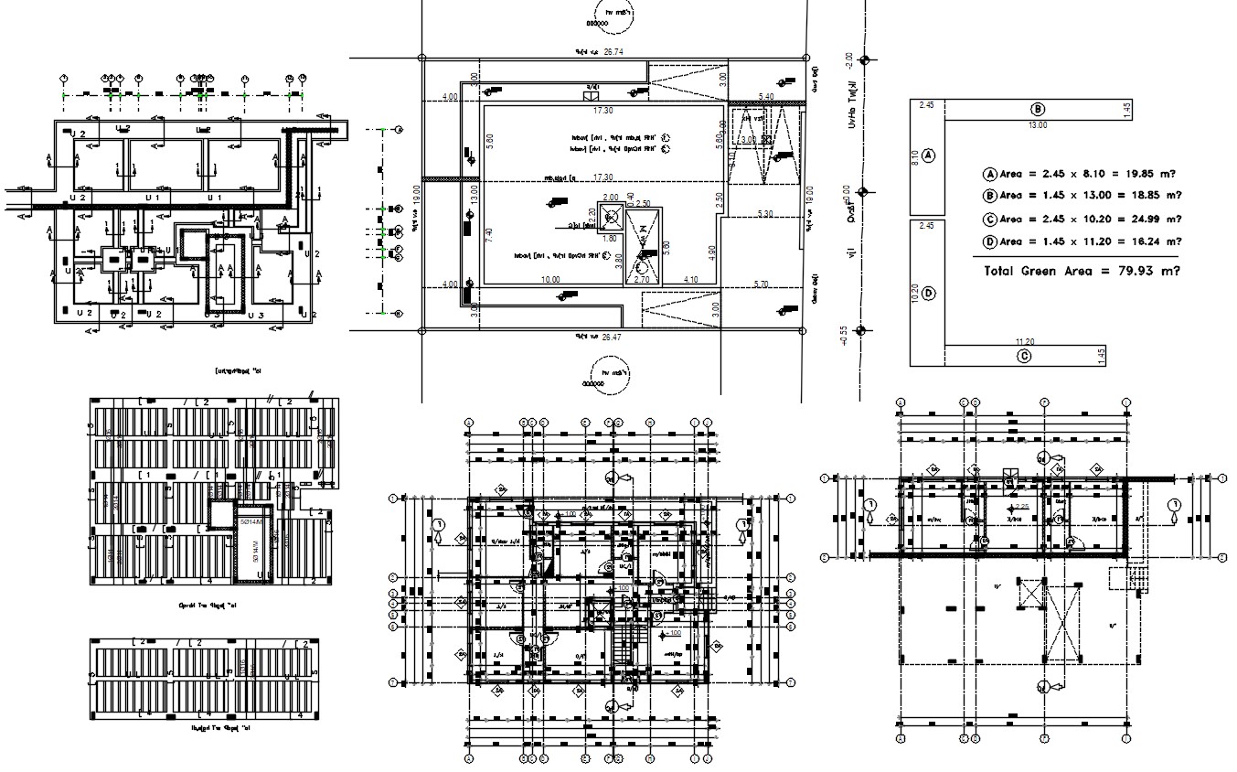 Construction House Layout Plan Working Drawing Dwg File Cadbull ...