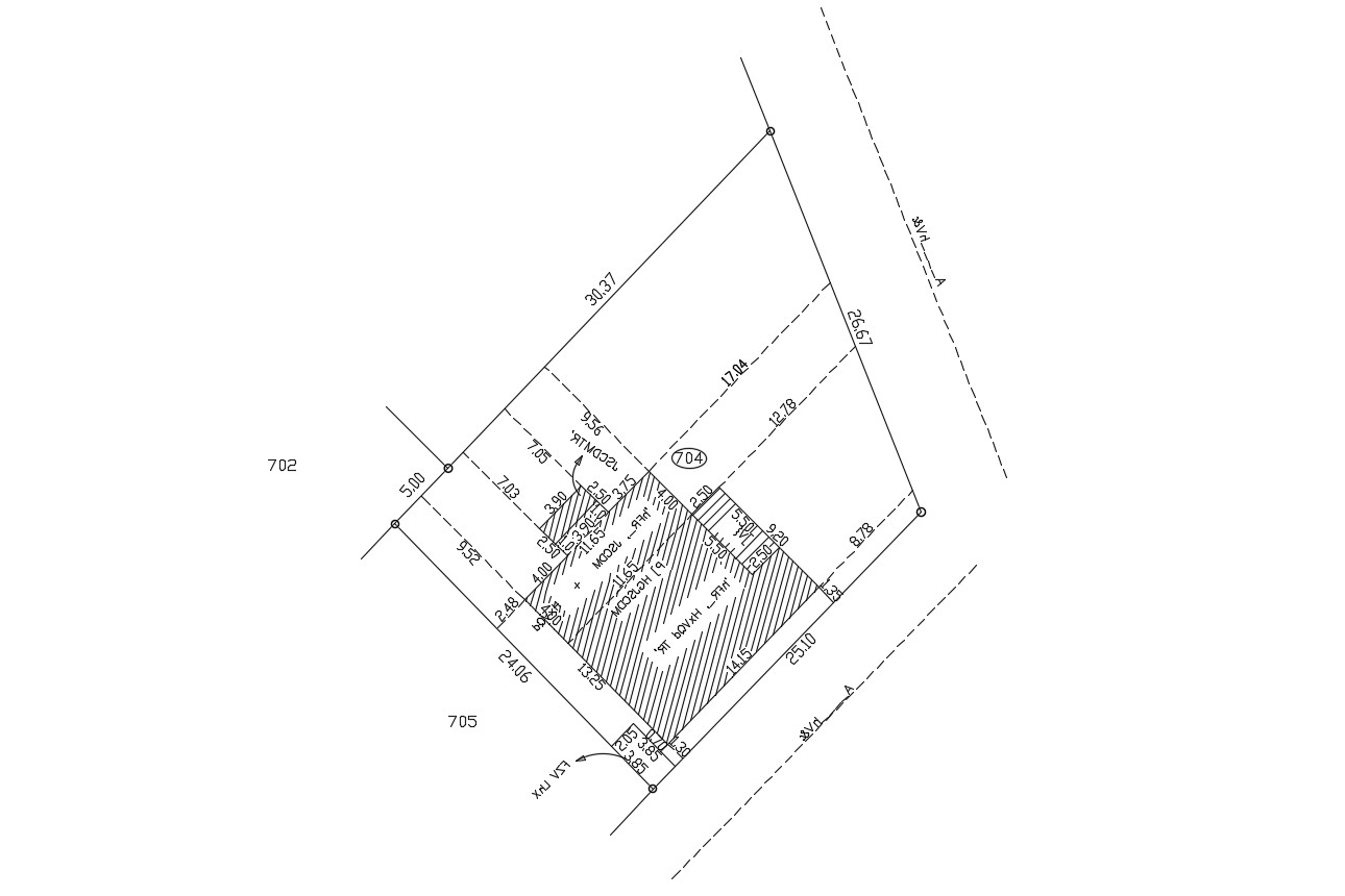 Download Land Plotting Design And Dimension CAD Drawing - Cadbull