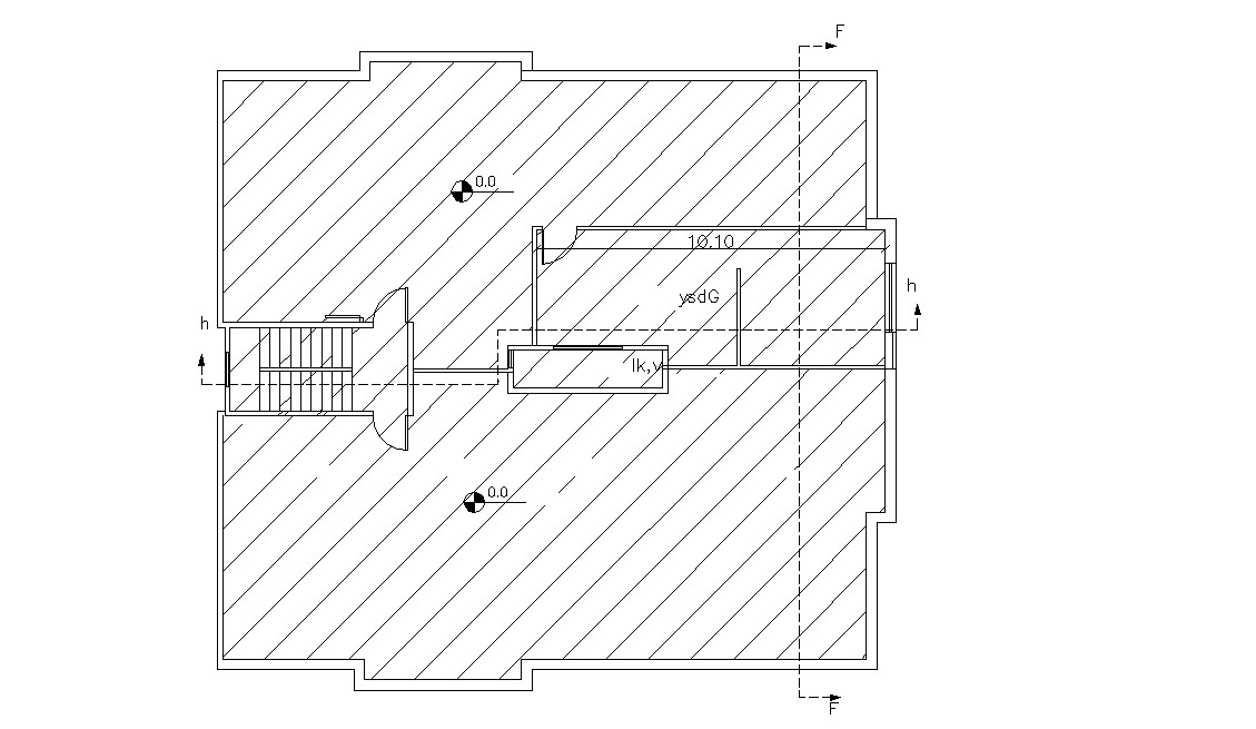  Download  Simple  Building  Terrace Floor Plan  DWG  File Cadbull